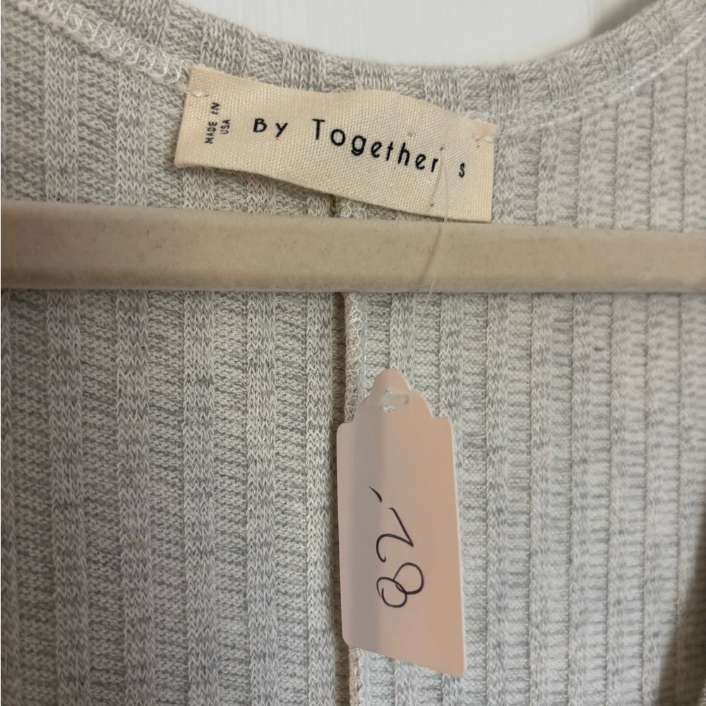 By Together beige Ribbed Knit jumpsuit